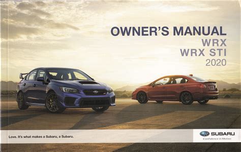 2020 Subaru WRX Owners Manual